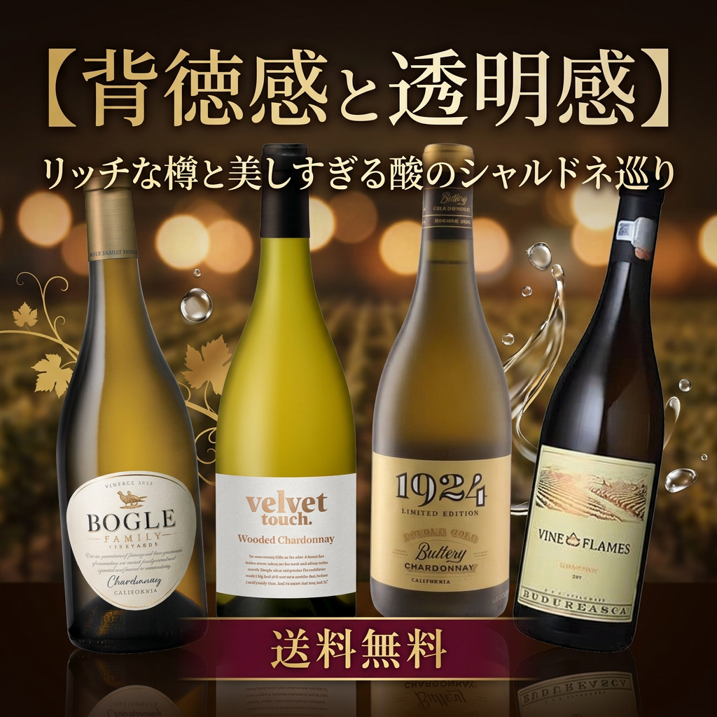 背徳感と透明感～リッチな樽と美しい酸のシャルドネ巡り～